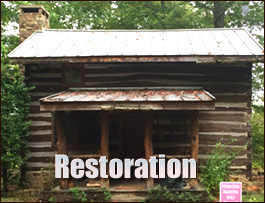 Historic Log Cabin Restoration  Montreat, North Carolina